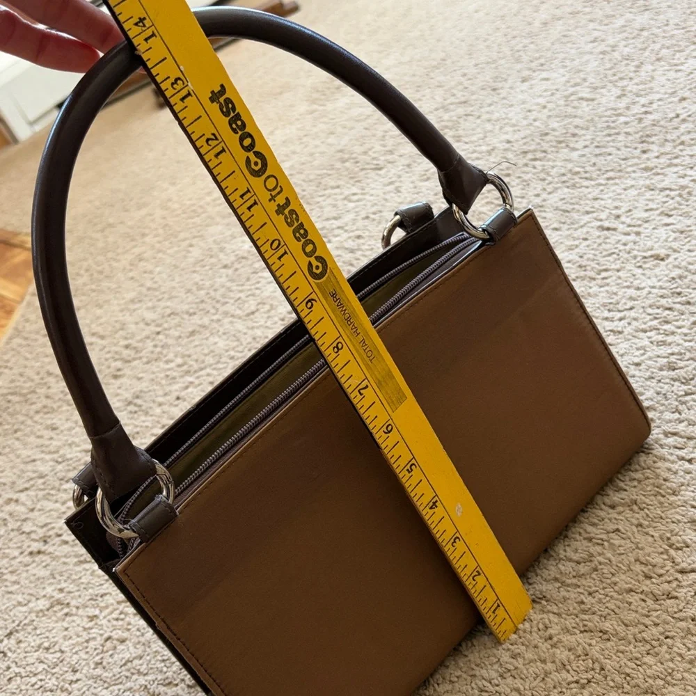 Niche classic handbag brown purse base and 3 interchangeable shell covers - Picture 7 of 17